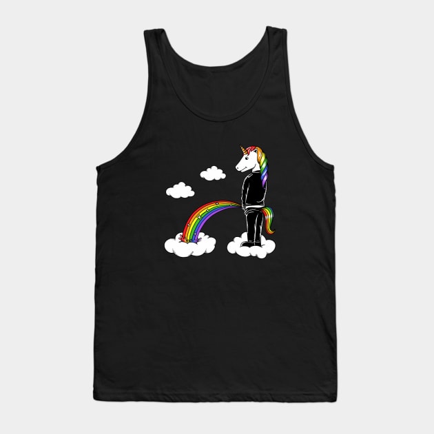 Rainbow Unicorn Tank Top by coffeeman